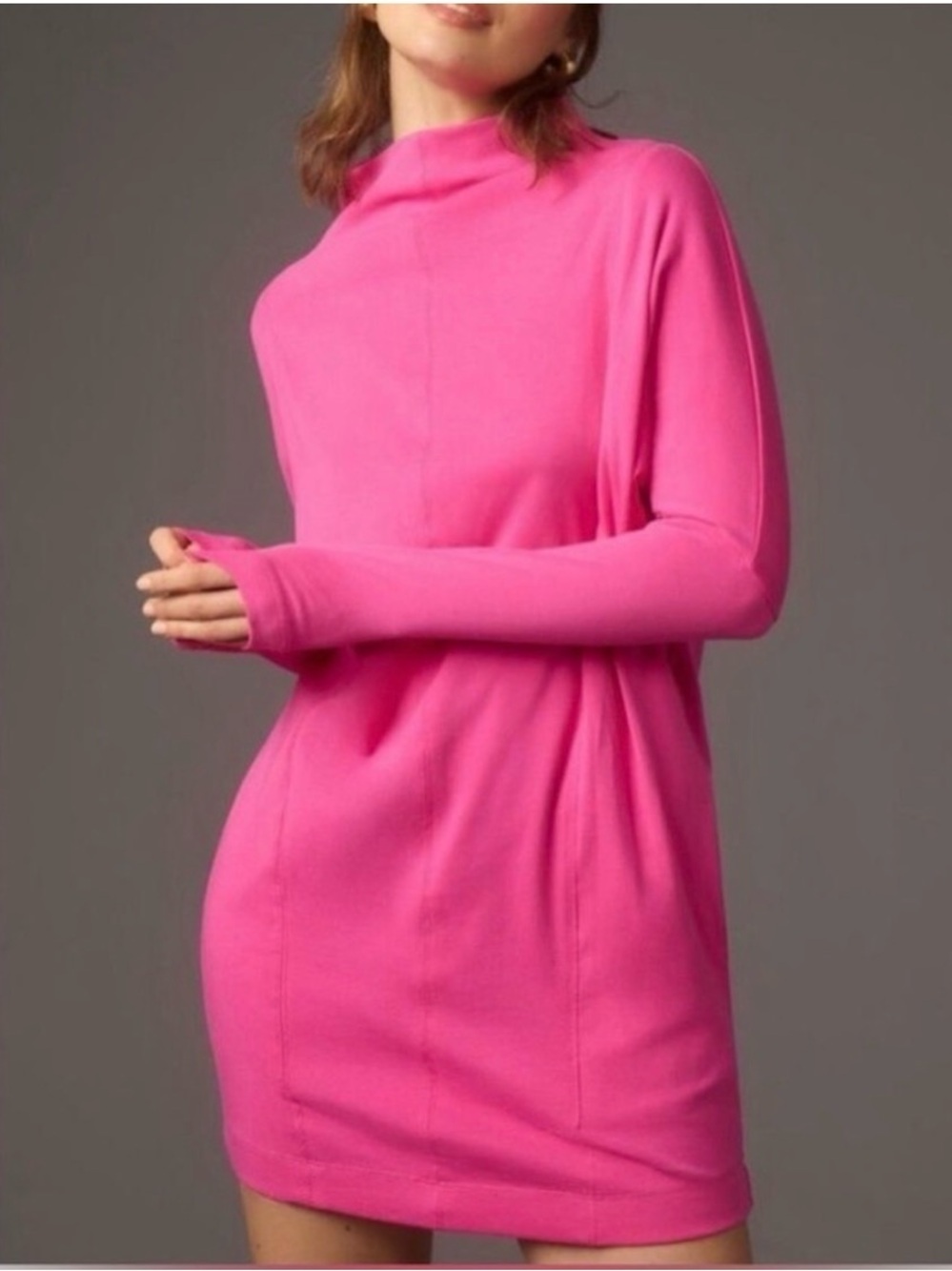 Anthropologie Daily Practice Pink Mini Dress Size Medium